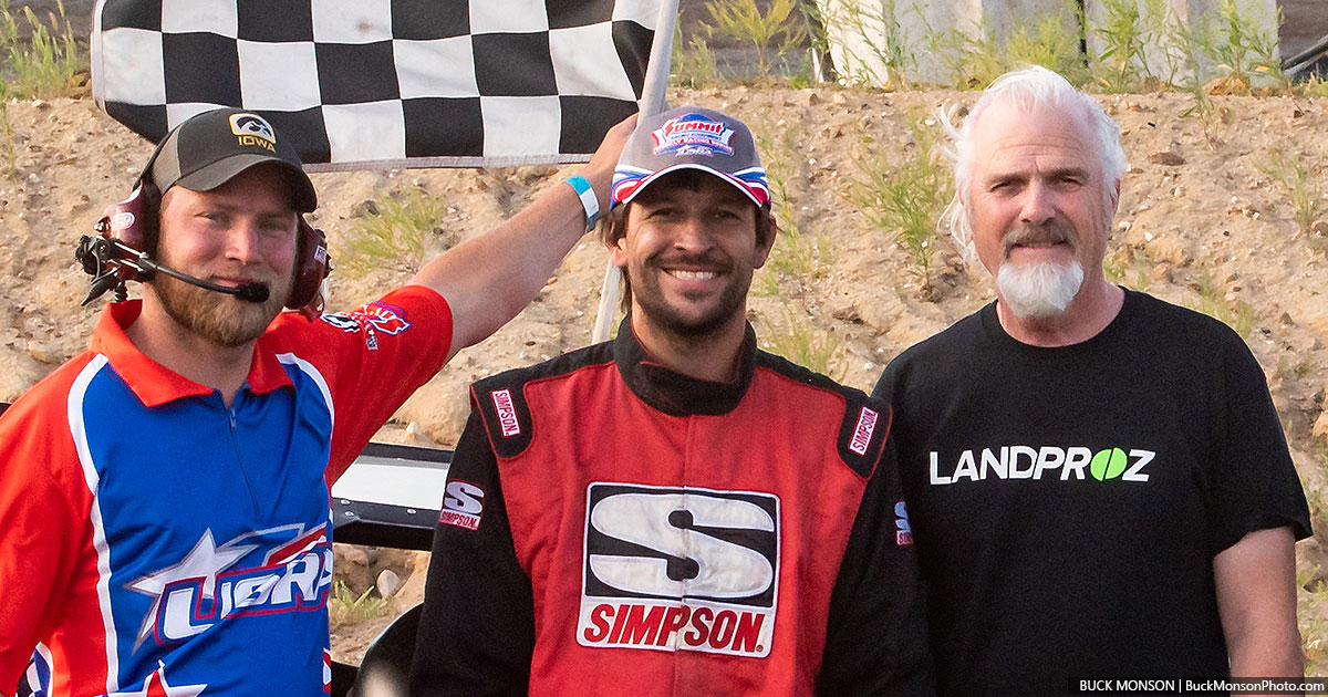 Jason Cummins won the USRA Modified main event.