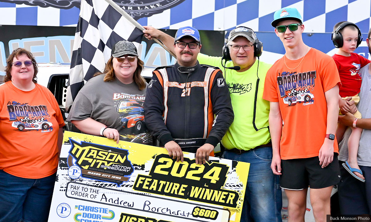 Andrew Borchardt won the Christie Door Company USRA Stock Car main event.